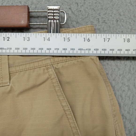 The North Face Shorts Mens Size 34‎ Beige Khaki Cargo Check Outdoor Gorpcore - Picture 5 of 10